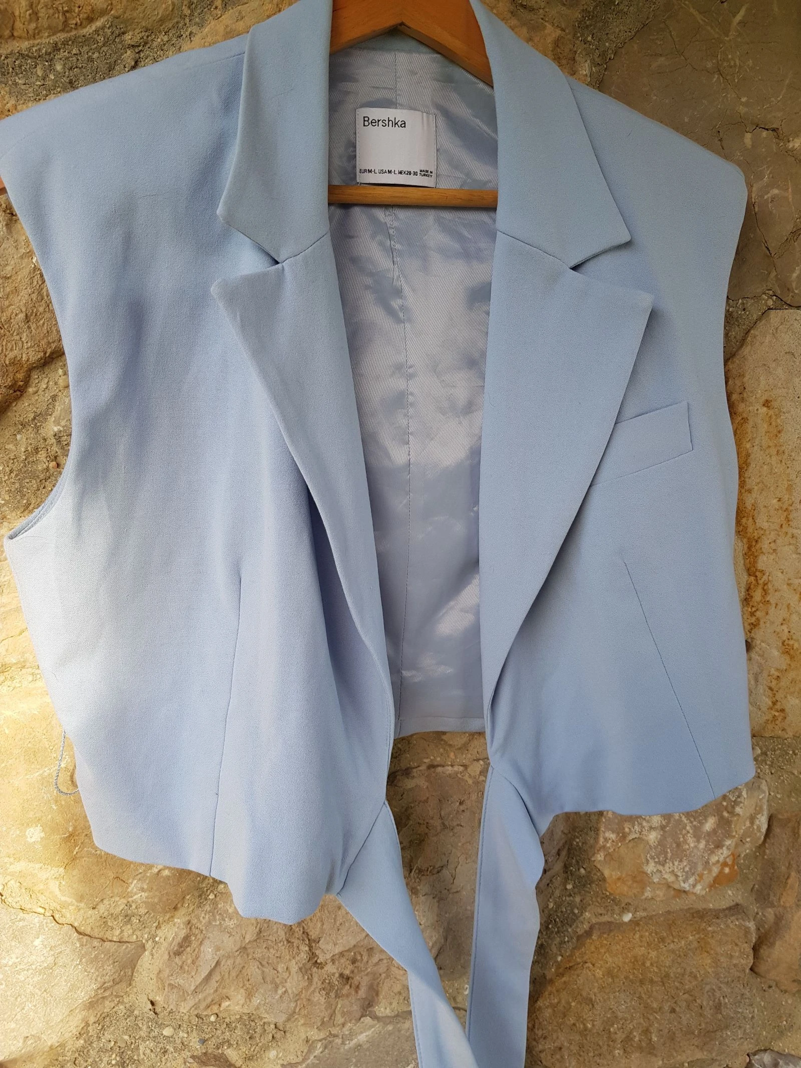Chaleco corto lazo azul cielo – photo 3